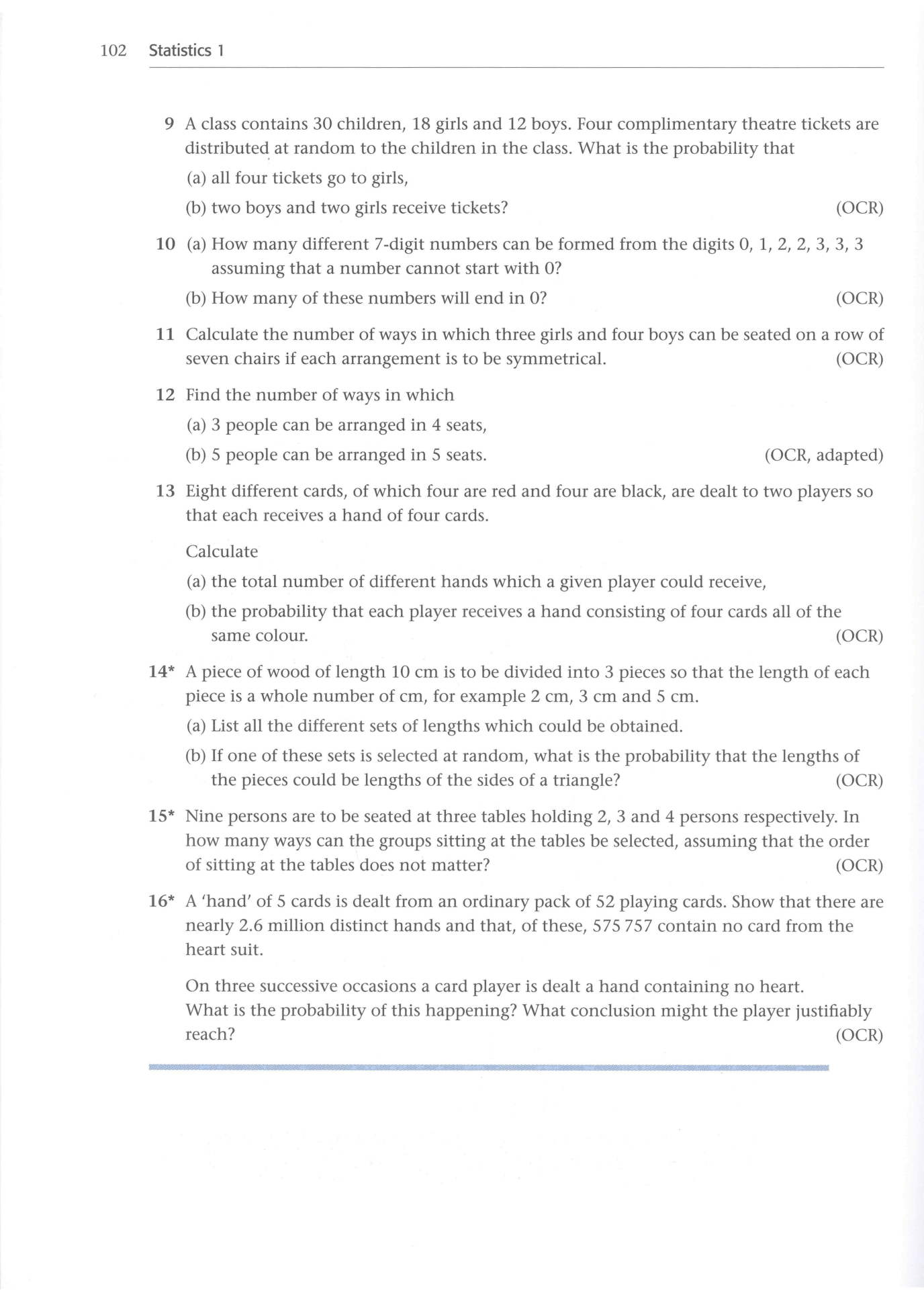 Cambridge Statistics